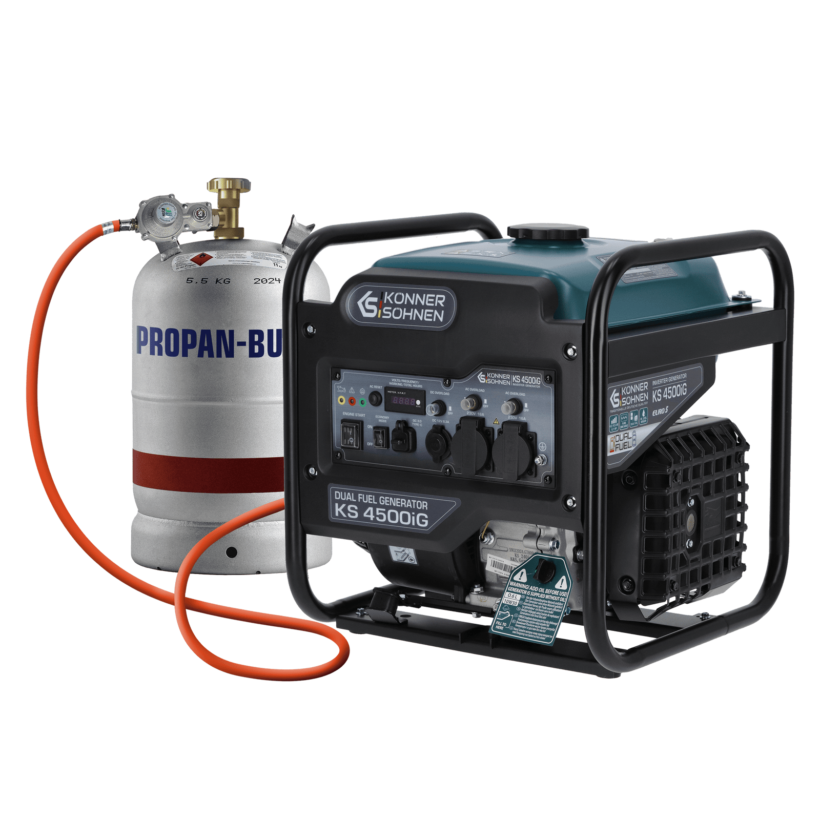 Dual Fuel-Inverter-Generator KS 4500iG