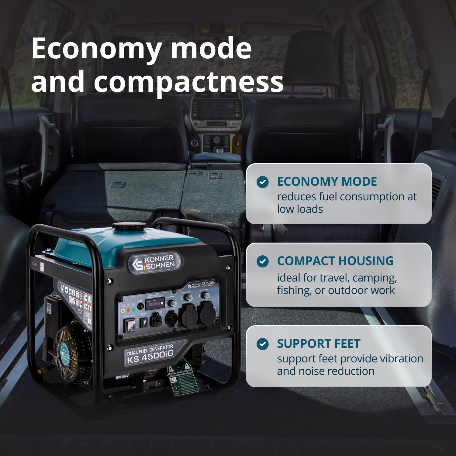 Διπλού Καυσίμου Inverter Γεννήτρια KS 4500iG