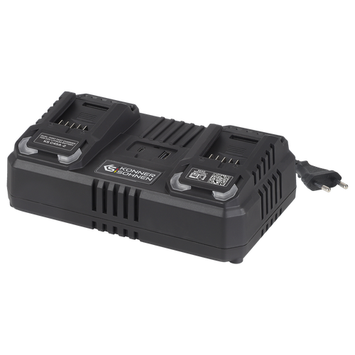 Cargador doble para baterías recargables 20V KS C45A-2