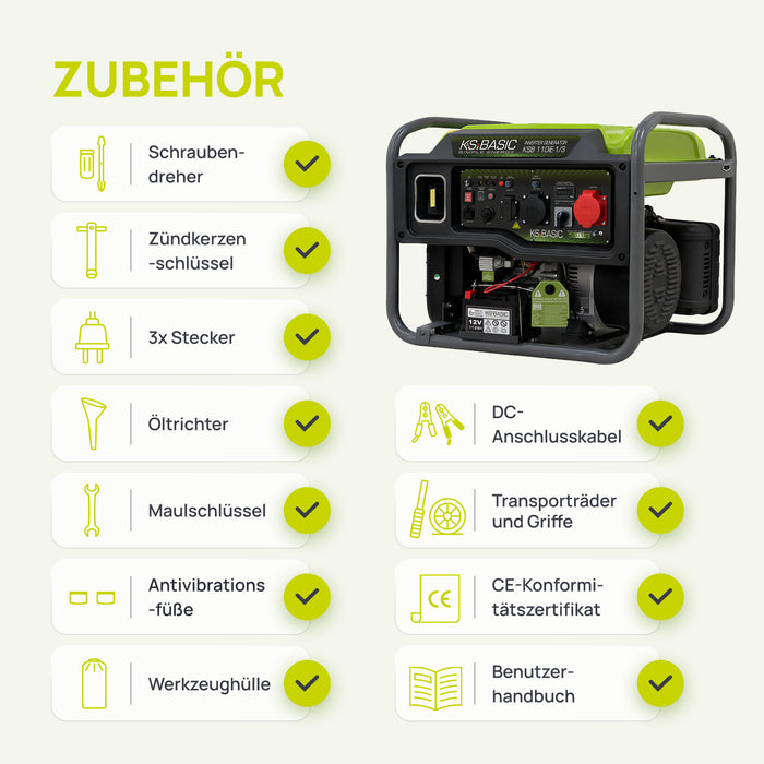 Inverter-Generator KSB 110iE-1/3