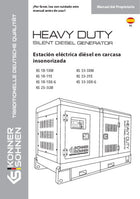 Estación eléctrica diésel en carcasa insonorizada