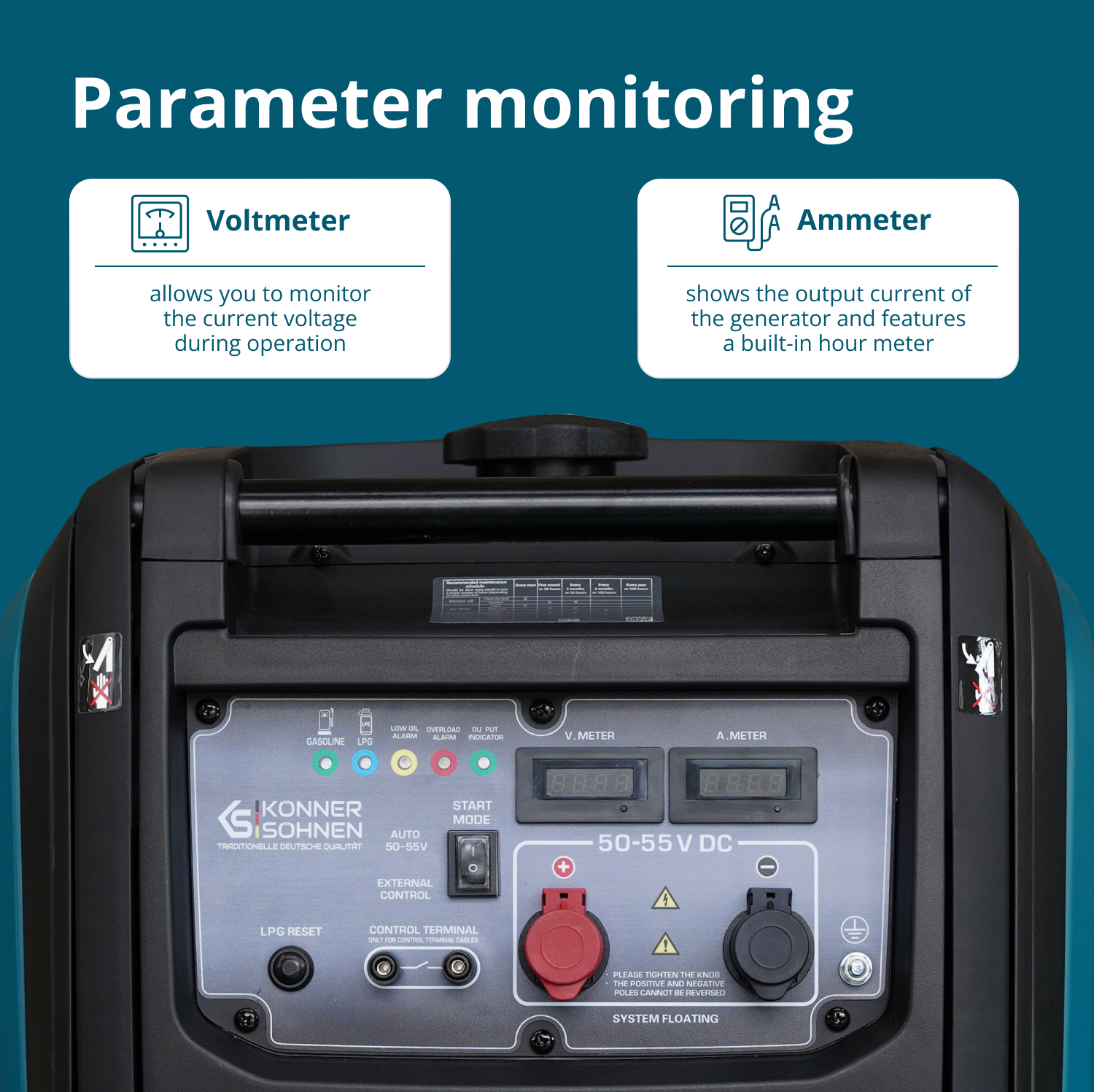KS 48VGS-DC Direct current generator, version 50–55V