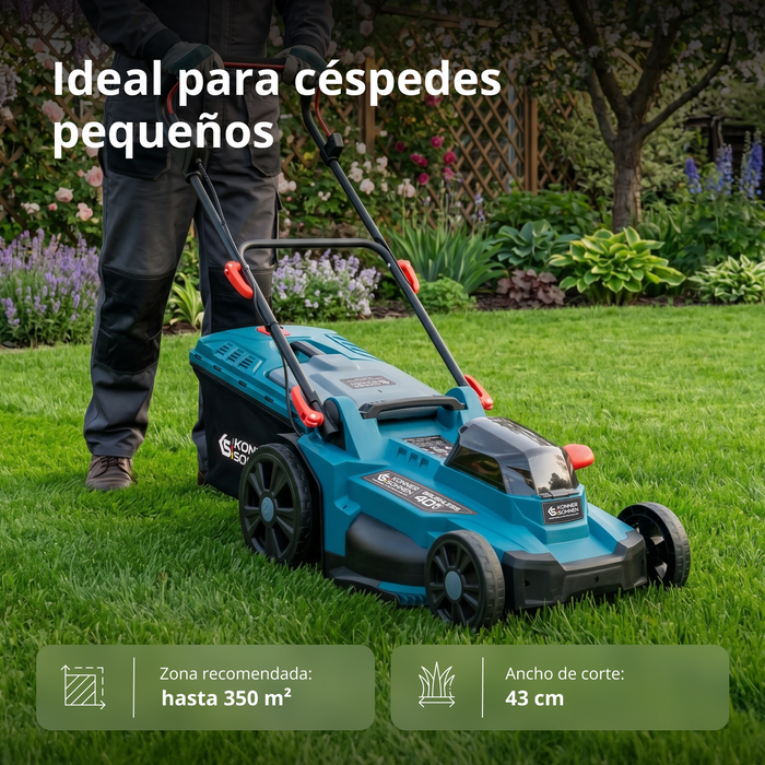 Kit promocional para el cuidado del césped KS 43LM-BCT40V-SET