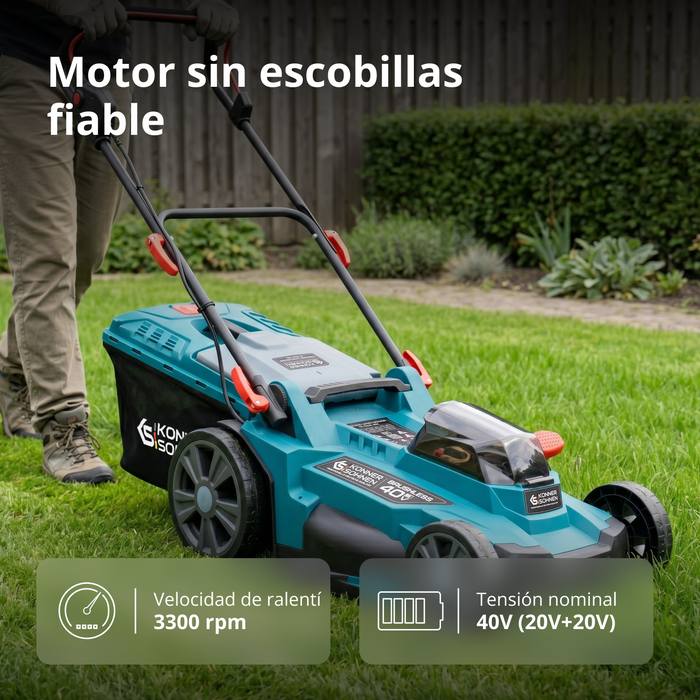 Kit promocional para el cuidado del césped KS 43LM-BCT40V-SET