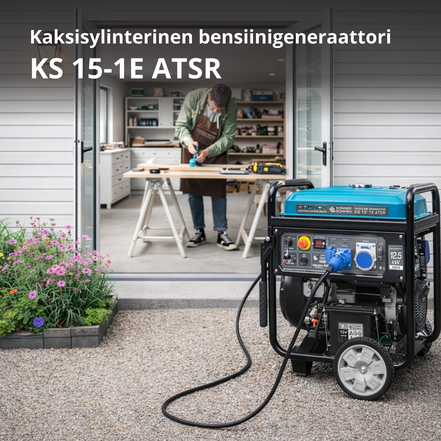 Bensingenerator "Könner & Söhnen" KS 15-1E ATSR