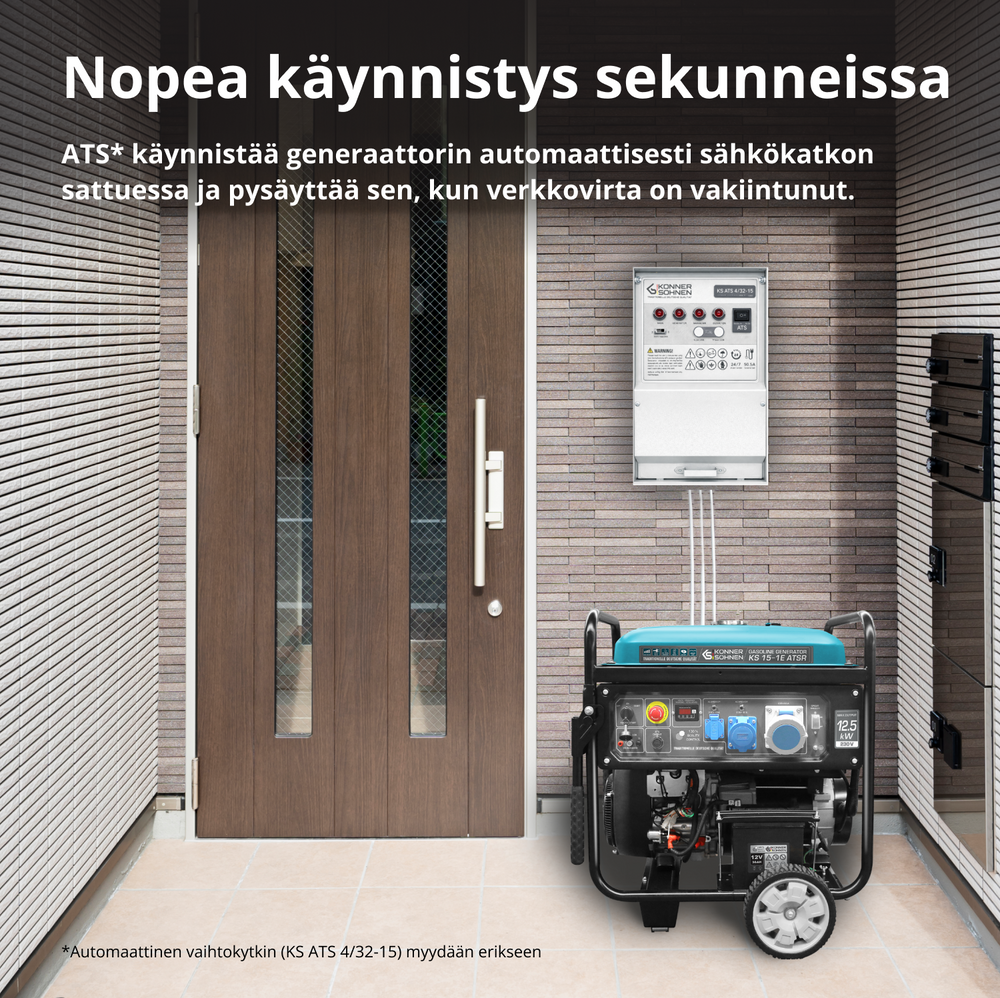 Γεννήτρια βενζίνης «Könner & Söhnen» KS 15-1E ATSR