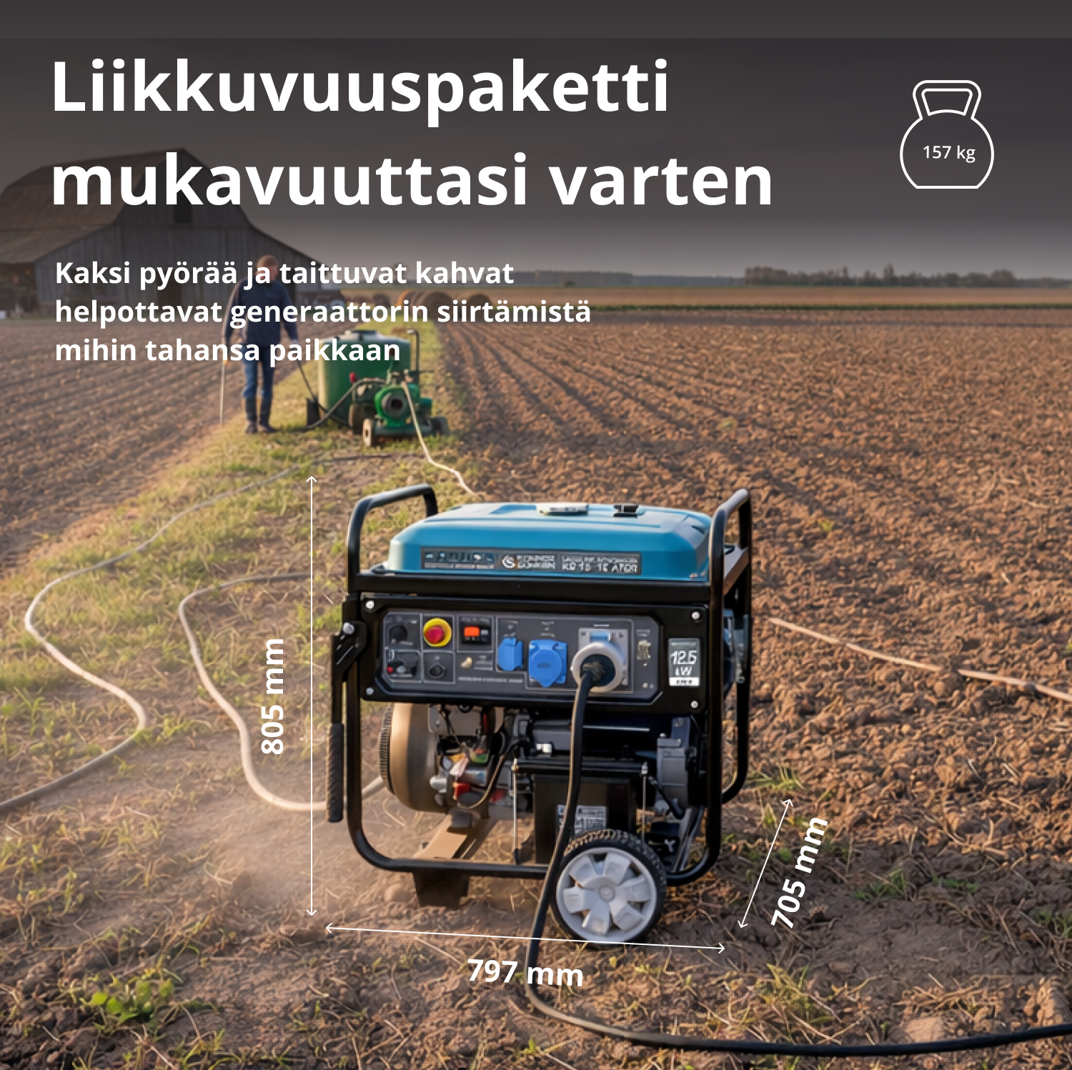 Bensingenerator "Könner & Söhnen" KS 15-1E ATSR