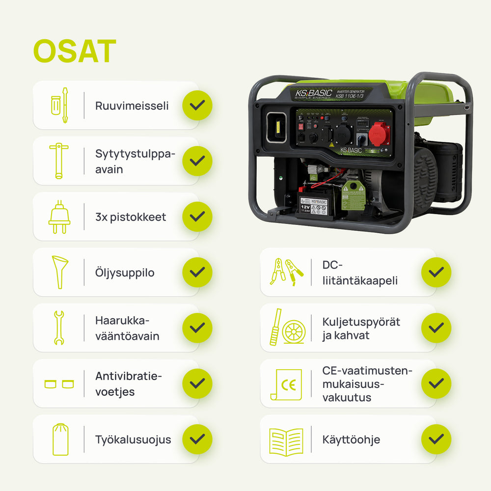 Invertorový generátor KSB 110iE-1/3