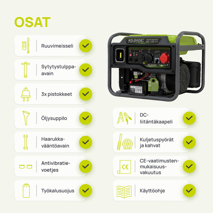 Invertorový generátor KSB 110iE-1/3