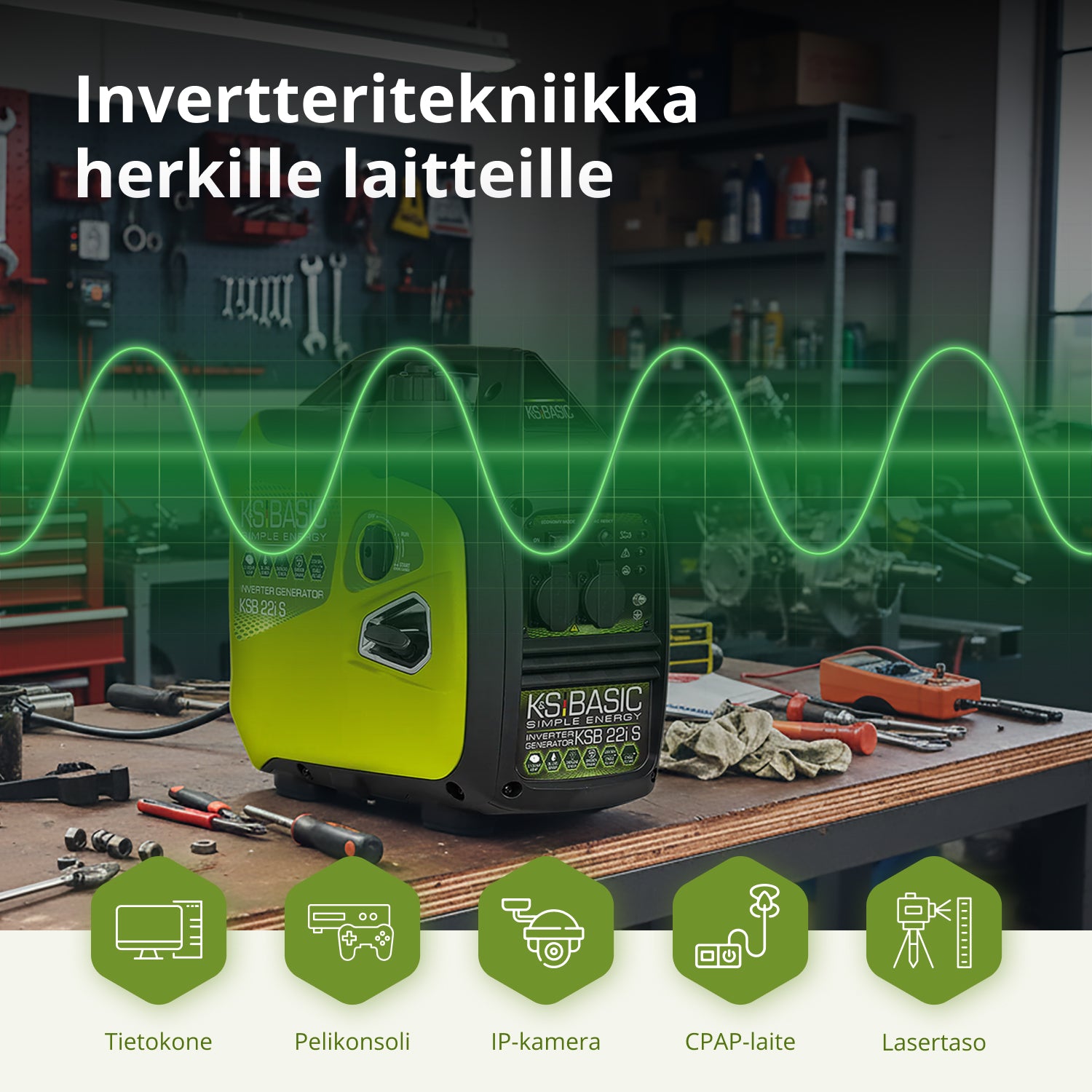 Invertorový generátor KSB 22i S