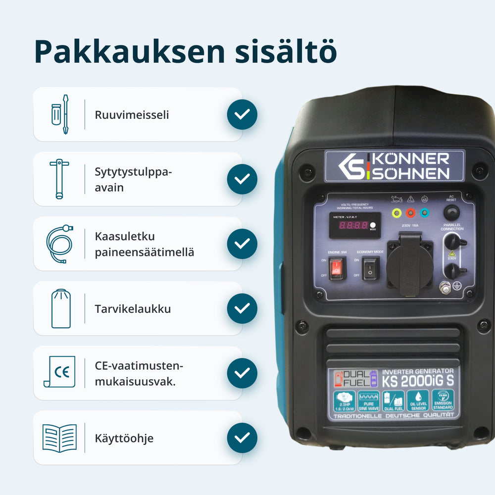 LPG/benzinski invertorski generator KS 2000iG S