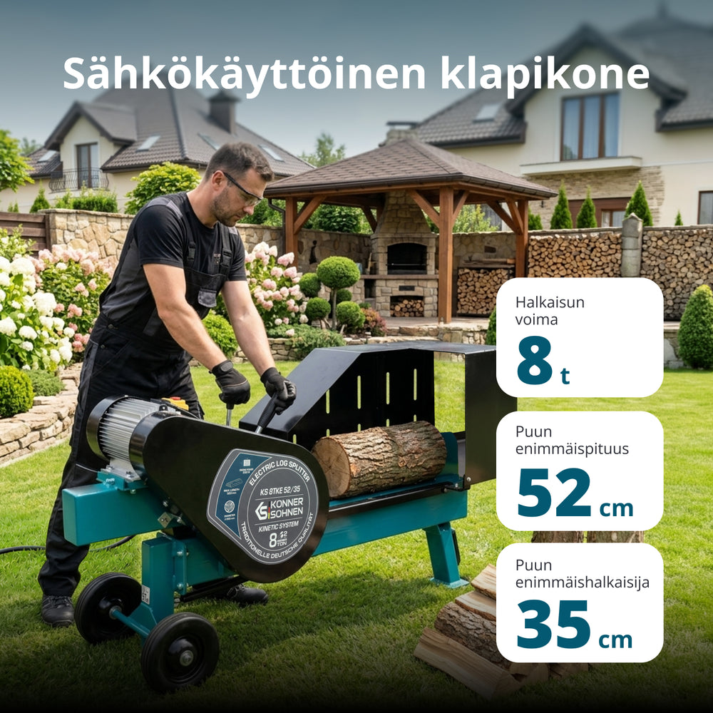 Elektrisk vedklyvare KS 8TKE 52/35