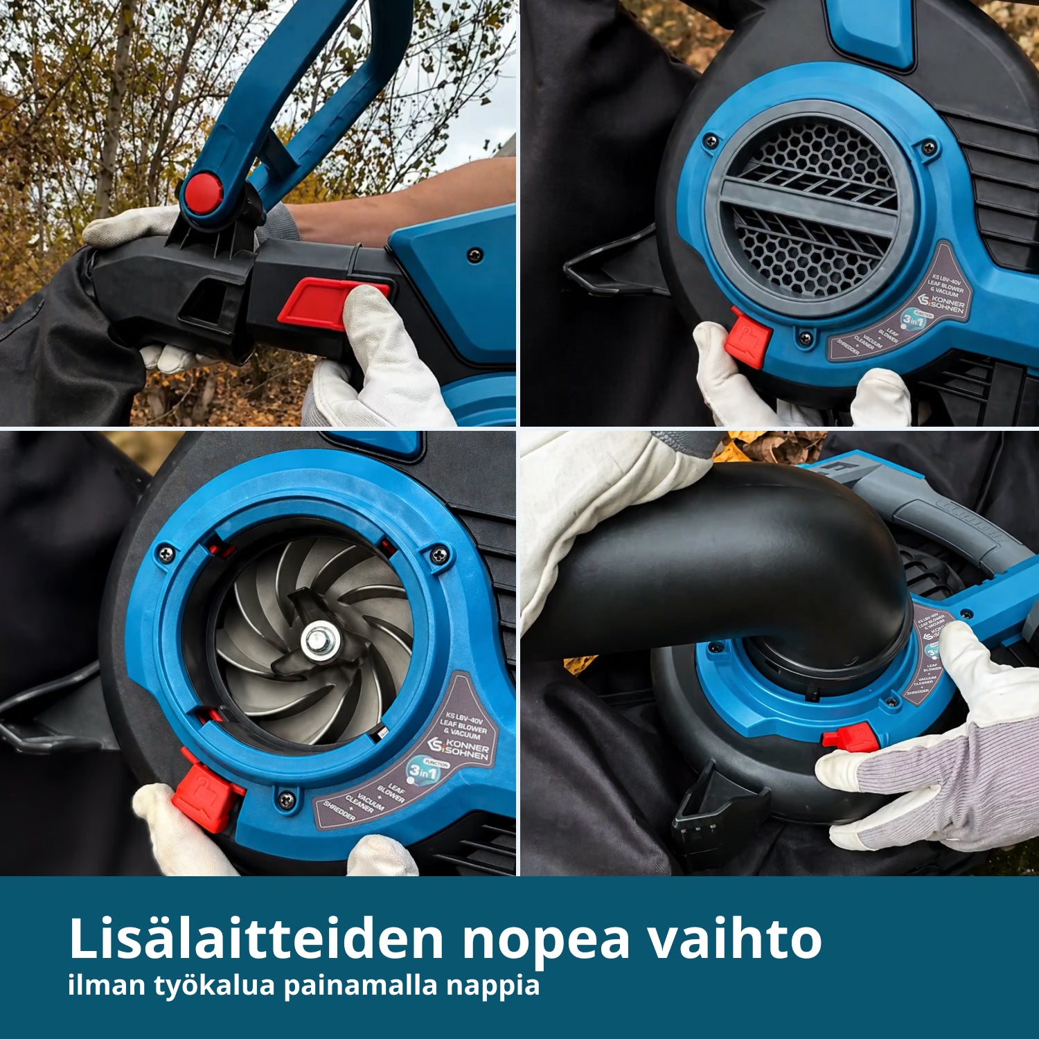 Ασύρματη σκούπα-φυσητήρας κήπου KS LBV-40V