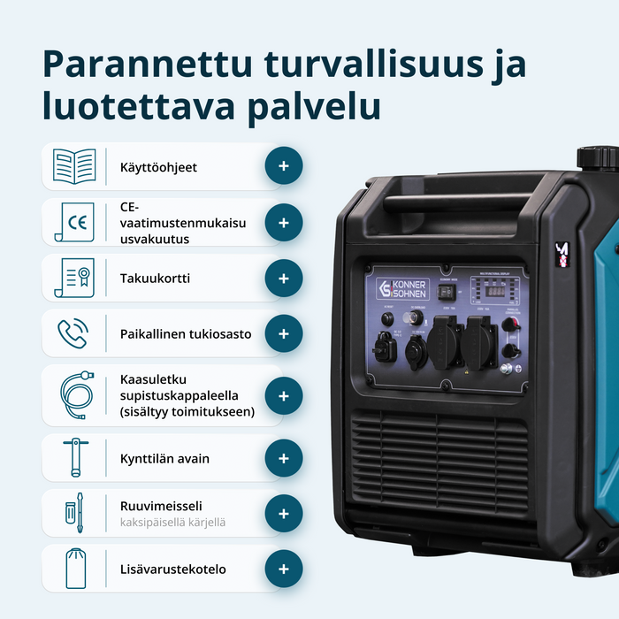 Invertorový generátor na LPG/benzín KS 4000iEG S