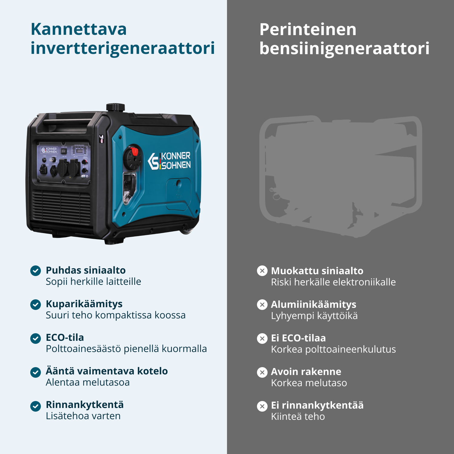 Invertorový generátor na LPG/benzín KS 4000iEG S