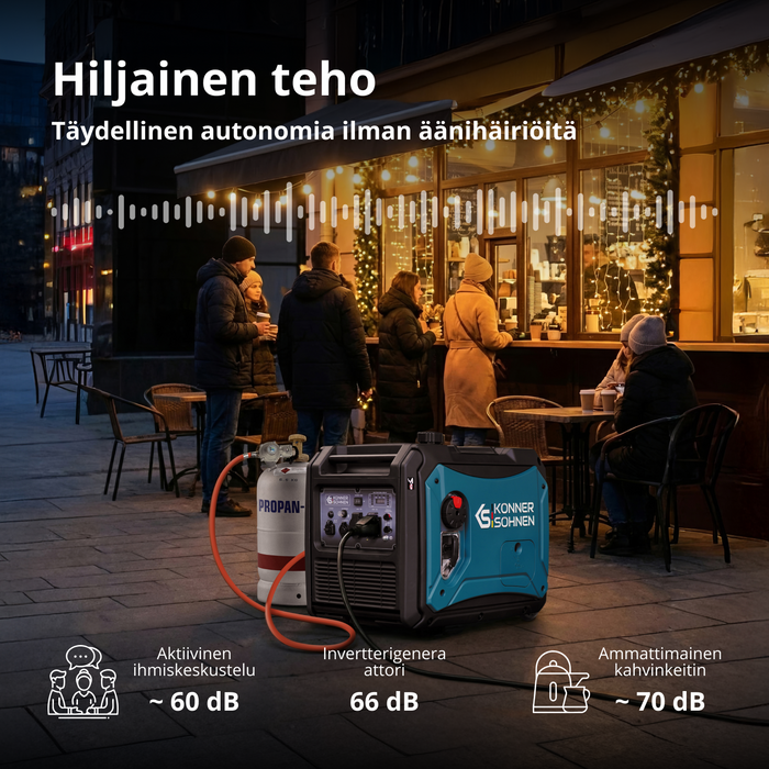 Invertorový generátor na LPG/benzín KS 4000iEG S