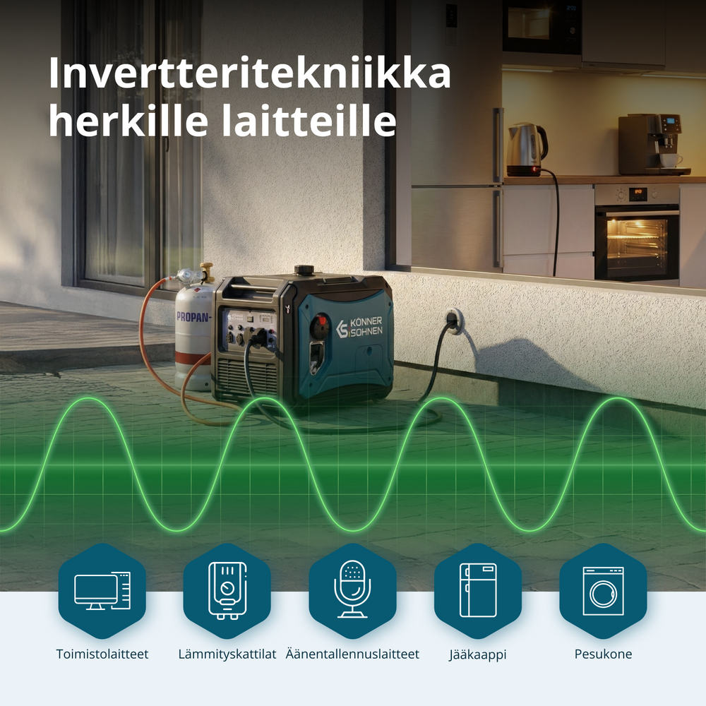 Invertorový generátor na LPG/benzín KS 4000iEG S