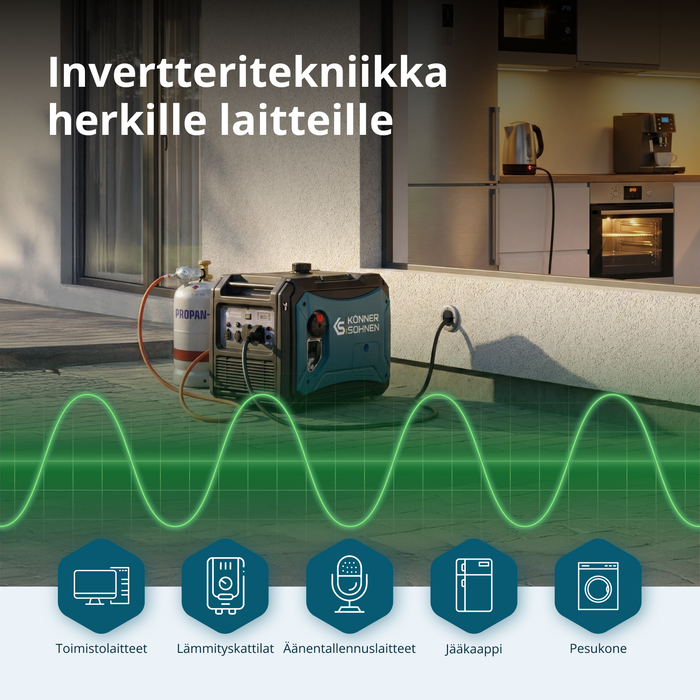 Invertorový generátor na LPG/benzín KS 4000iEG S