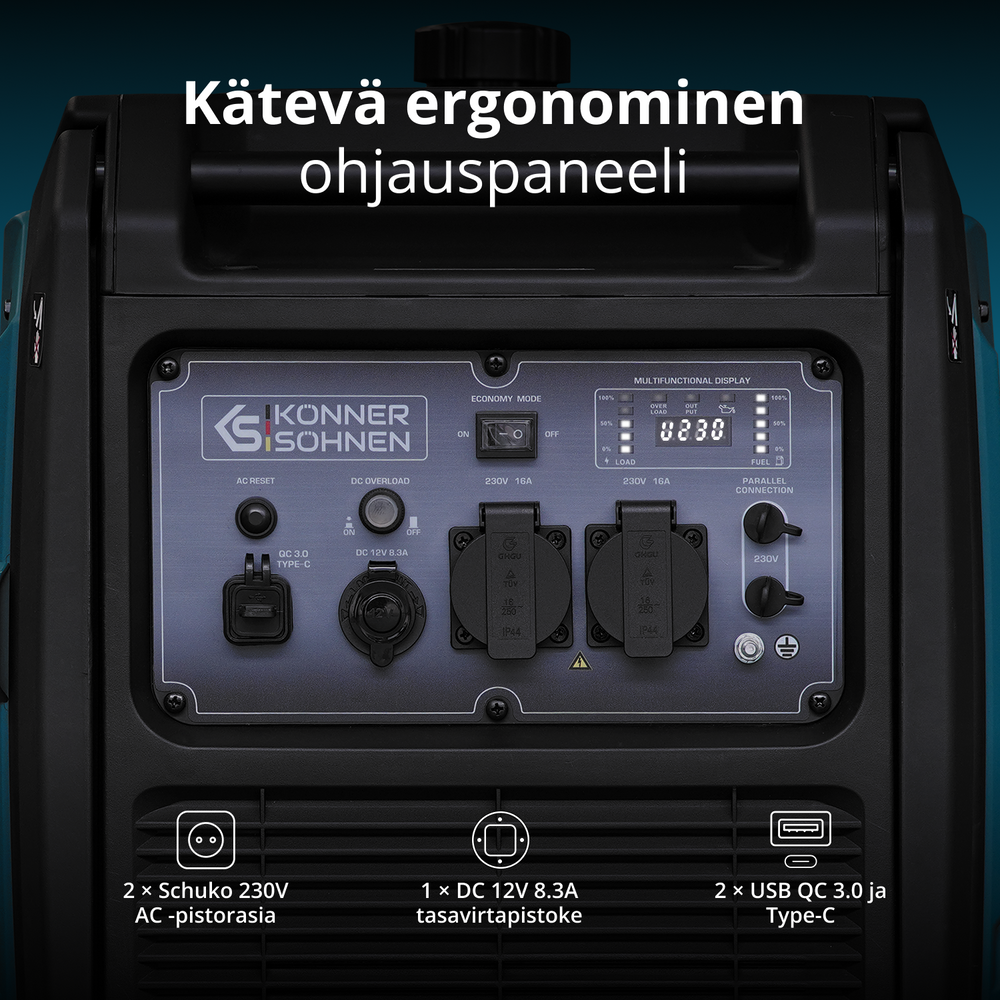 Invertorový generátor na LPG/benzín KS 4000iEG S
