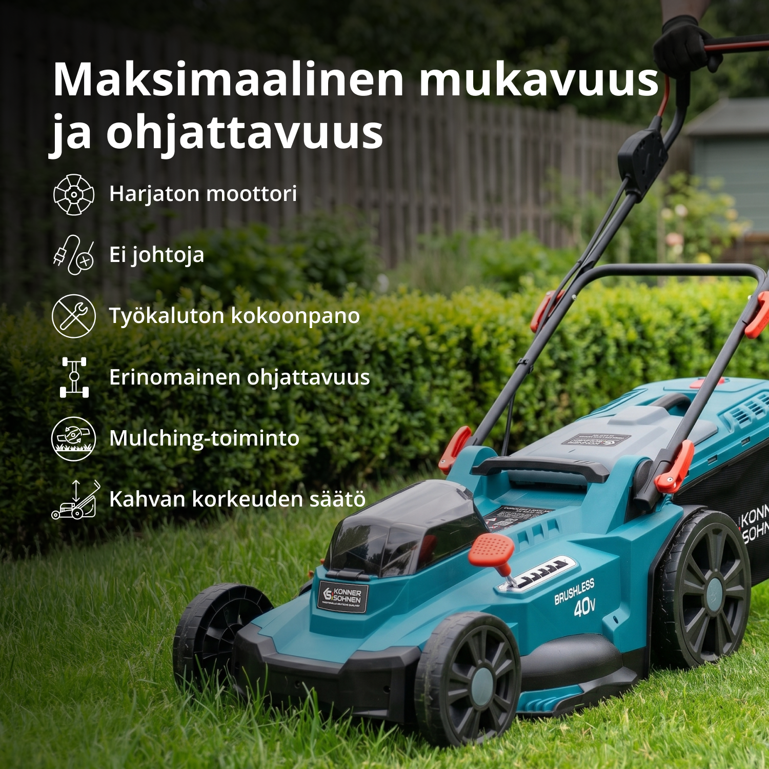 Ledningsfri plæneklipper KS 43LM-40V