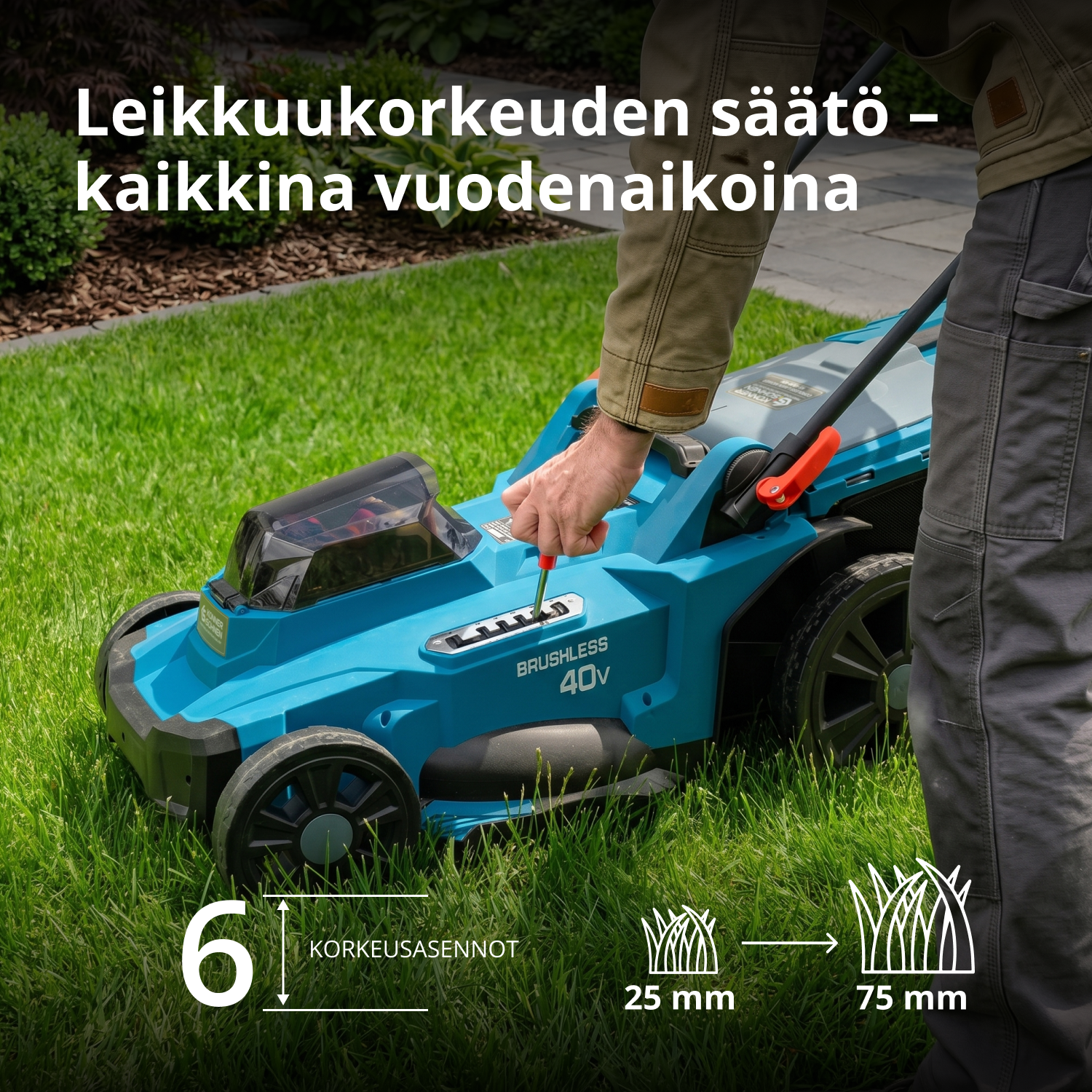 Ledningsfri plæneklipper KS 43LM-40V