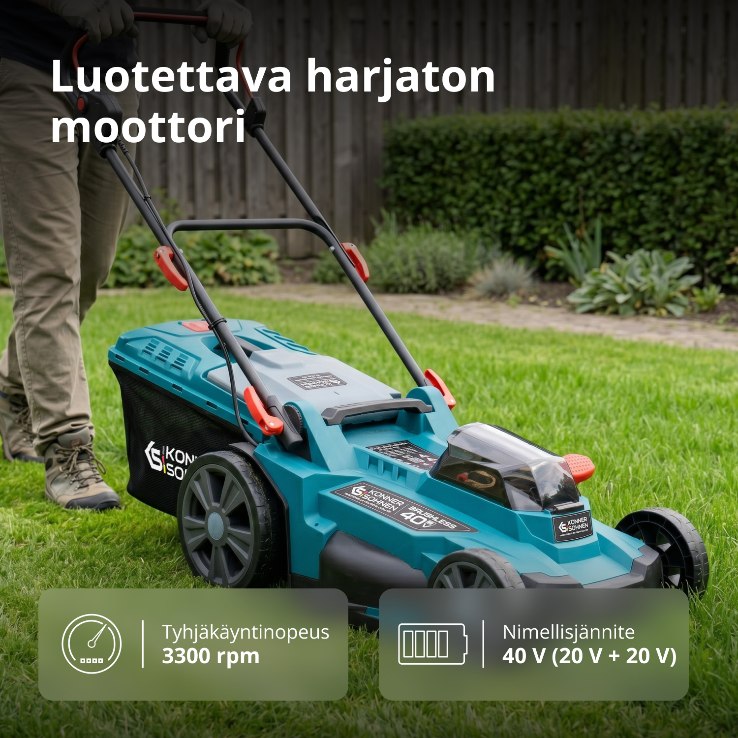 Ledningsfri plæneklipper KS 43LM-40V