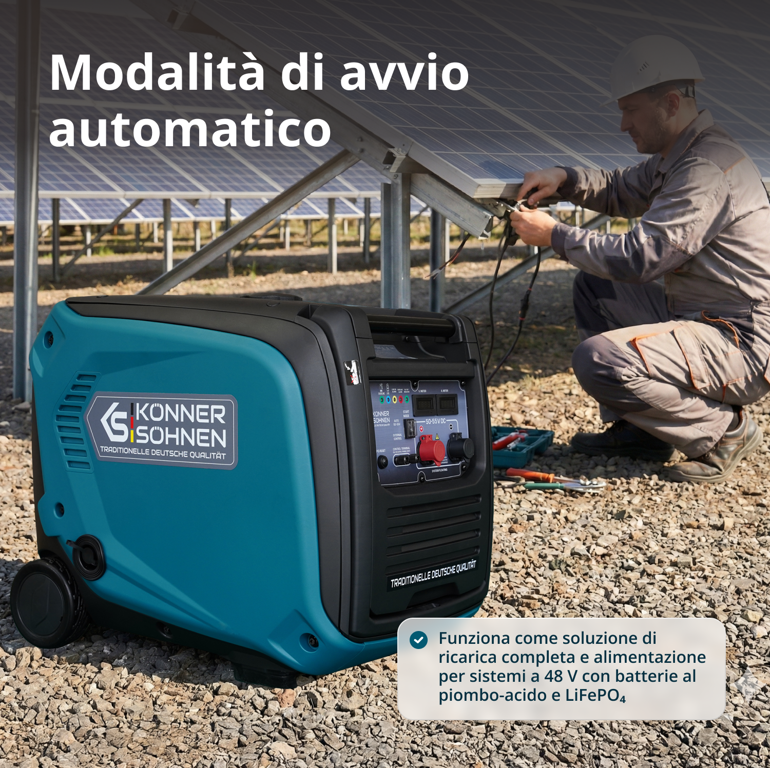 Generatore a corrente continua KS 48VGS-DC, versione 50–55V