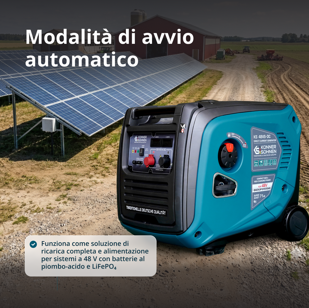 Generatore a Corrente Continua KS 48VS-DC, versione 50–55V