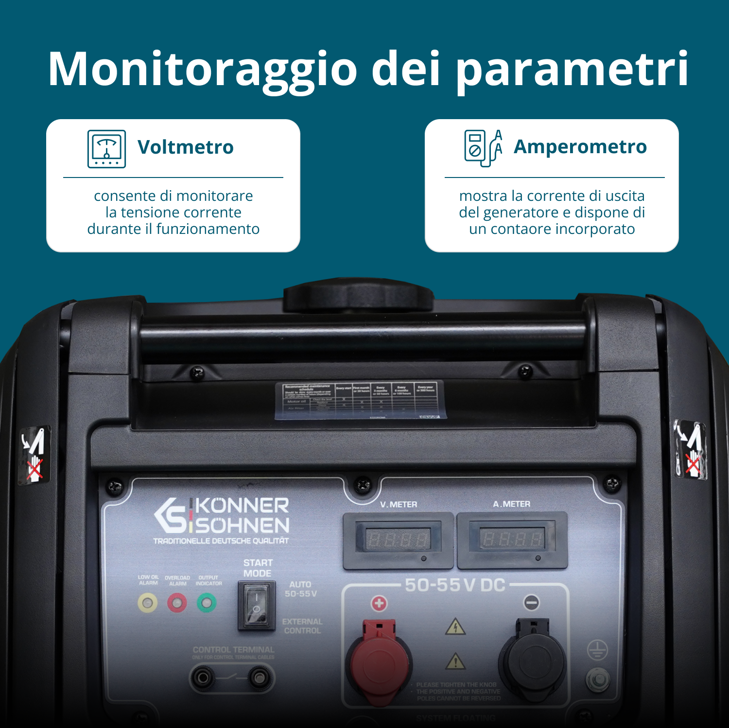 Generatore di corrente continua KS 48VS-DC, versione 50–55V