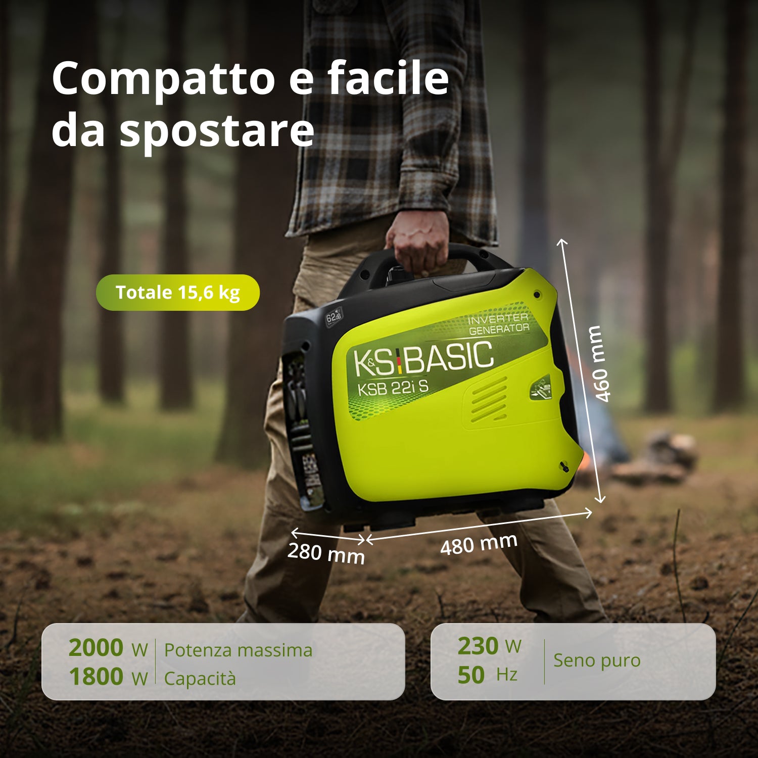 Generatore di inverter KSB 22i S