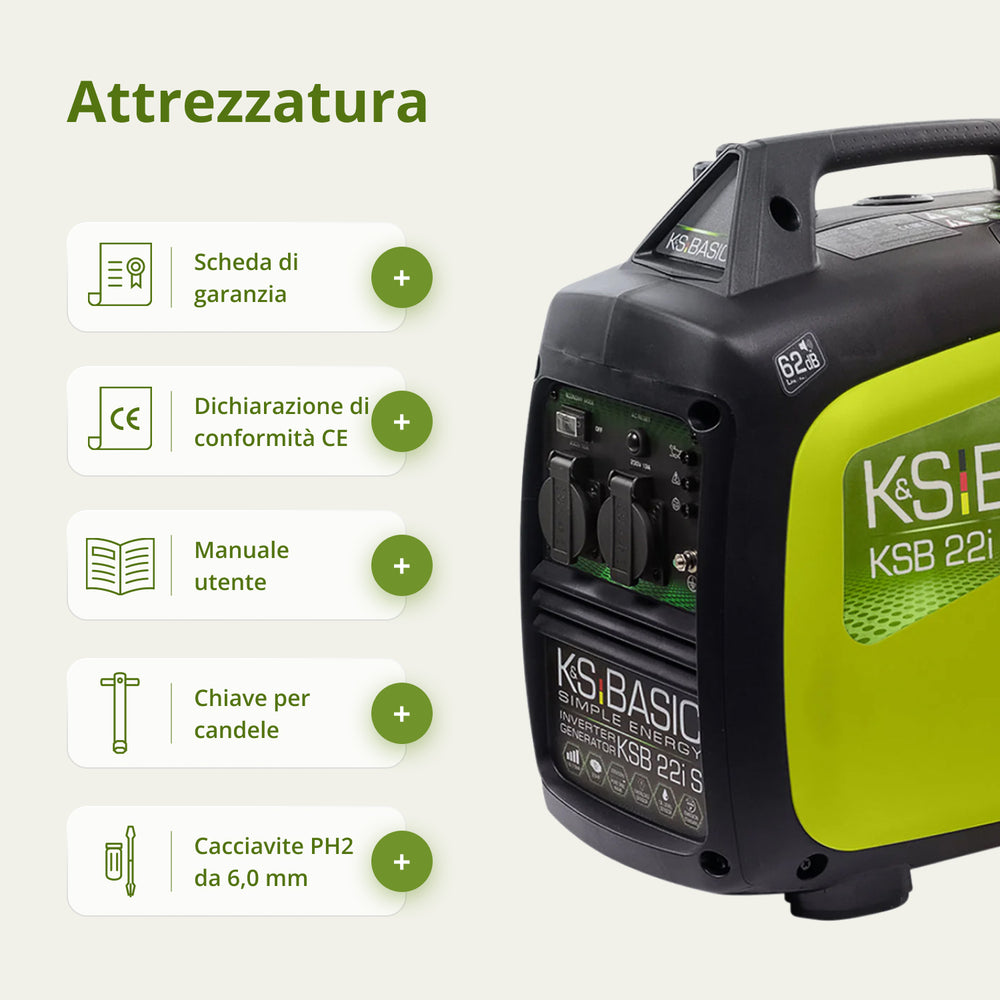 Generatore di inverter KSB 22i S
