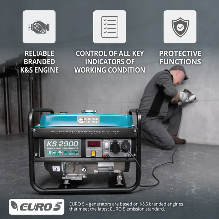 Generator pe benzină „Könner & Söhnen” KS 2900
