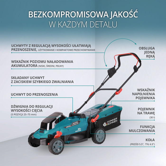 Akcyjny zestaw do pielęgnacji trawnika KS 33LM-BCT20V-SET