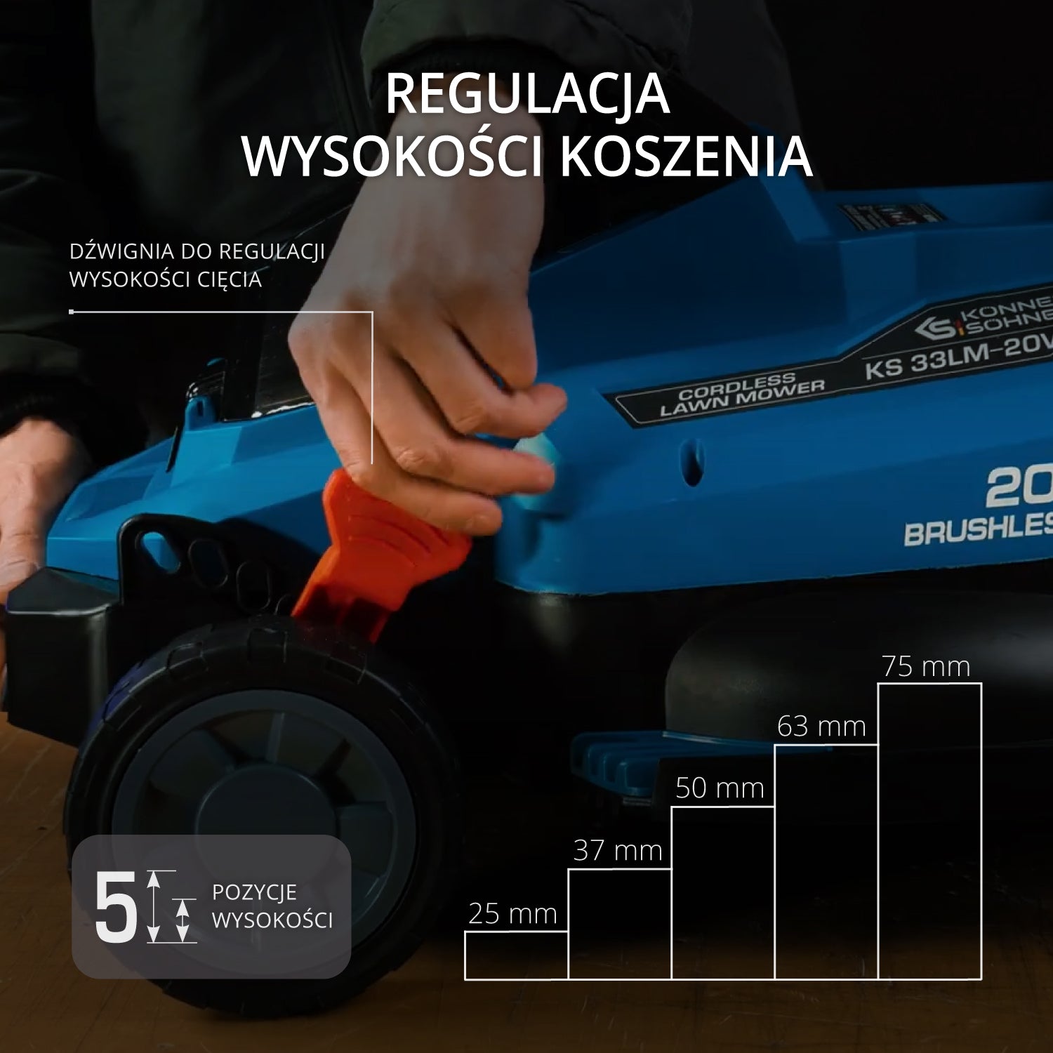 Bezprzewodowa kosiarka KS 33LM-20V