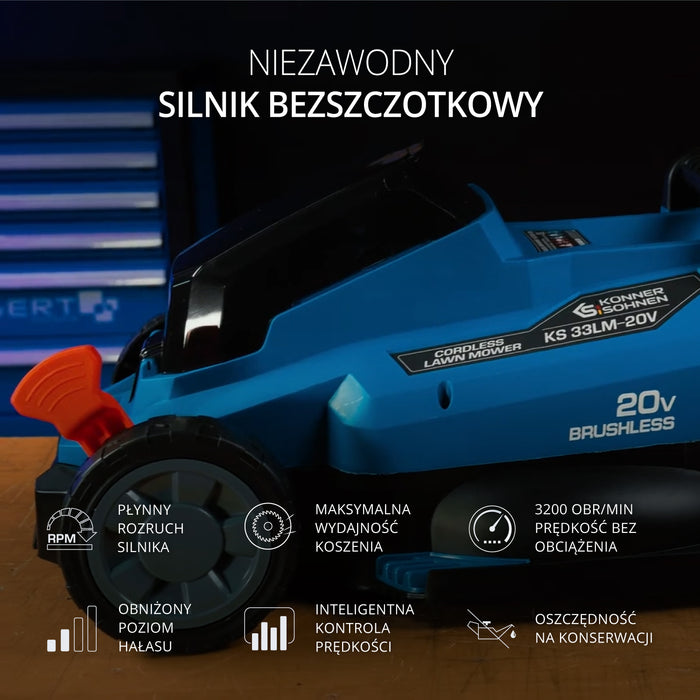 Akcyjny zestaw do pielęgnacji trawnika KS 33LM-BCT20V-SET