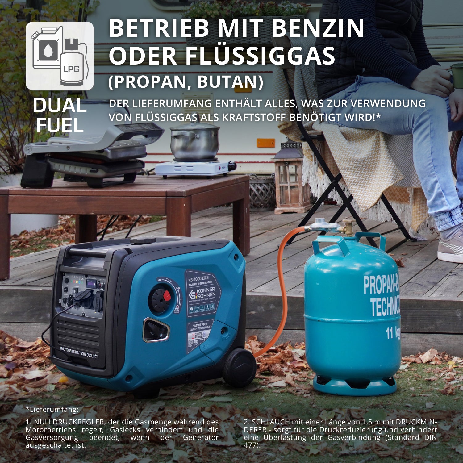 LPG/Benzin-Inverter-Generator KS 4000iEG S