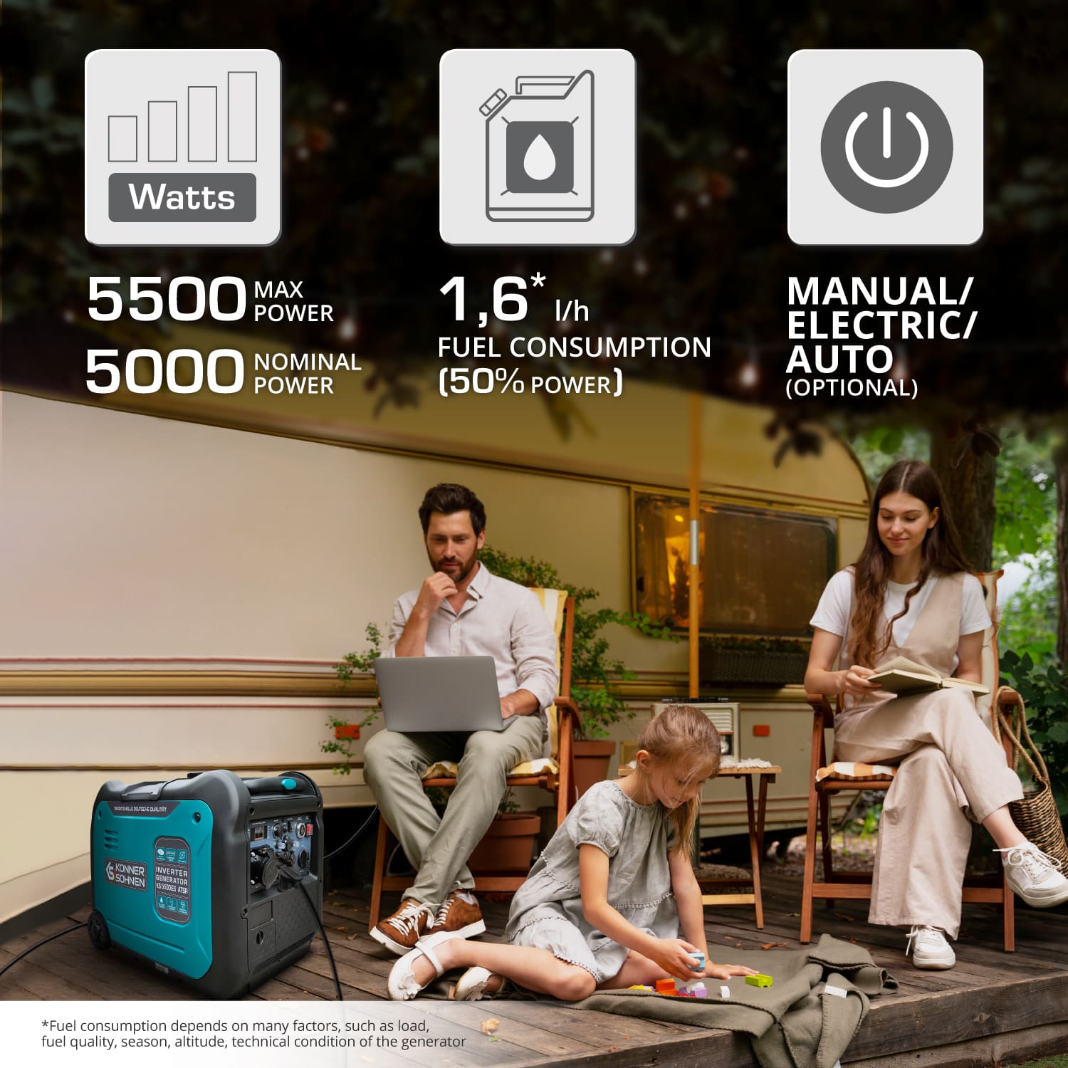 Invertorový generátor KS 5500iES ATSR