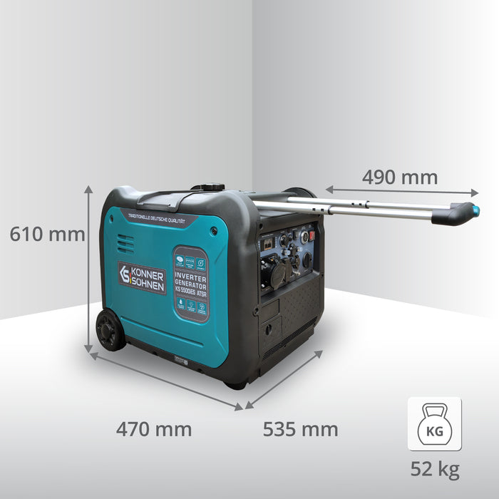 Groupe électrogène-onduleur dans la boîte anti-bruit KS 5500iE S ATSR