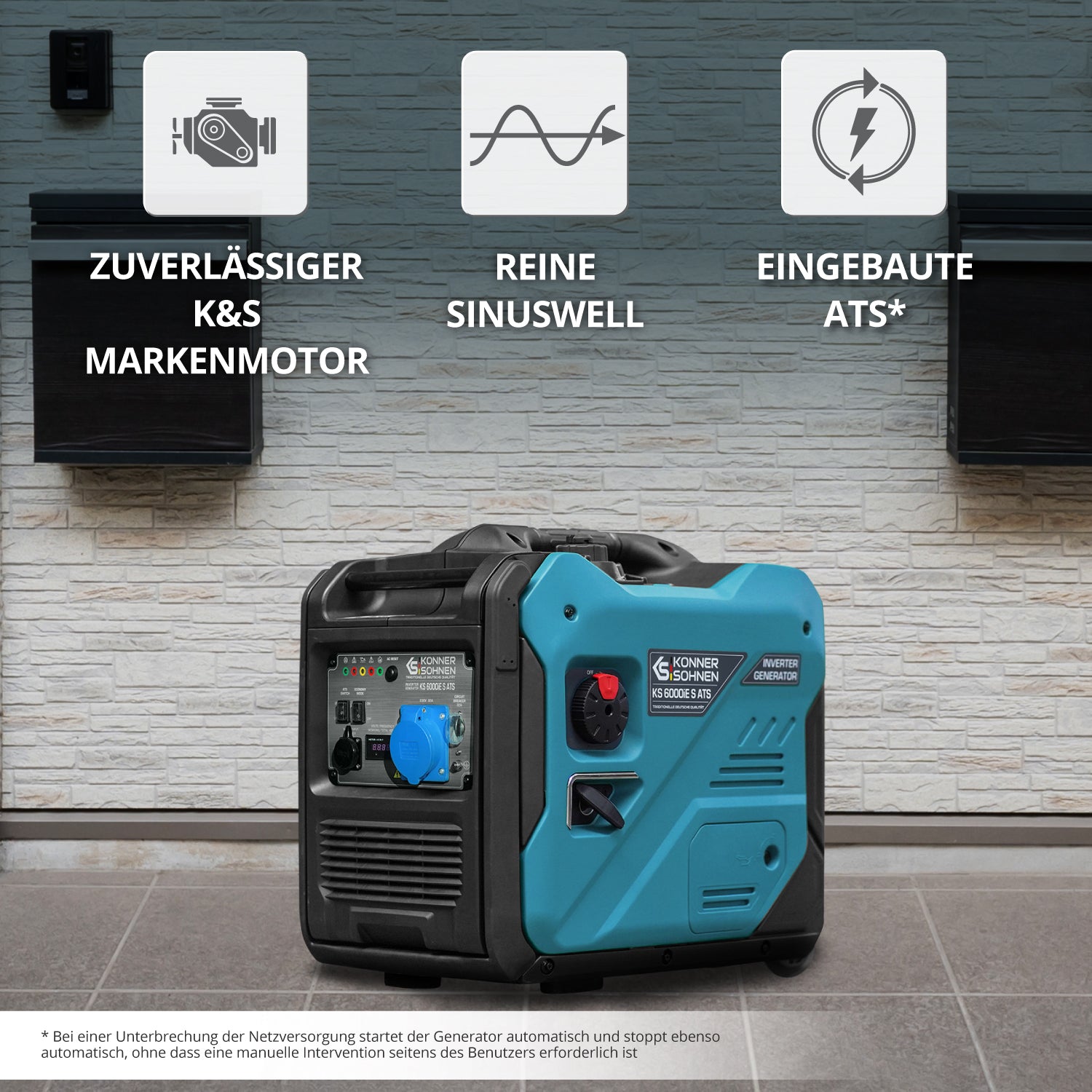 Inverter-Generator KS 6000iE S ATS
