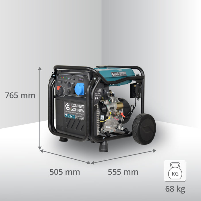 Gerador inversor a GPL/gasolina KS 8100iEG