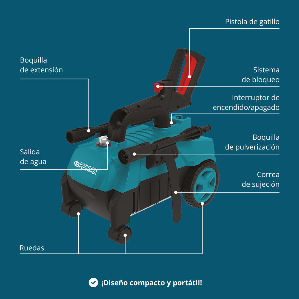Hidrolimpiadora de alta presión KS PW130H