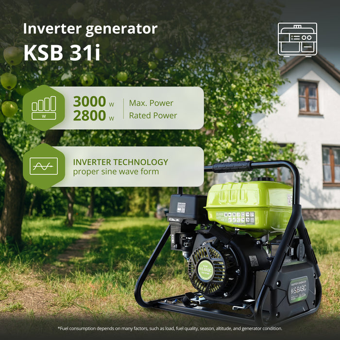 Invertterigeneraattori KSB 31i