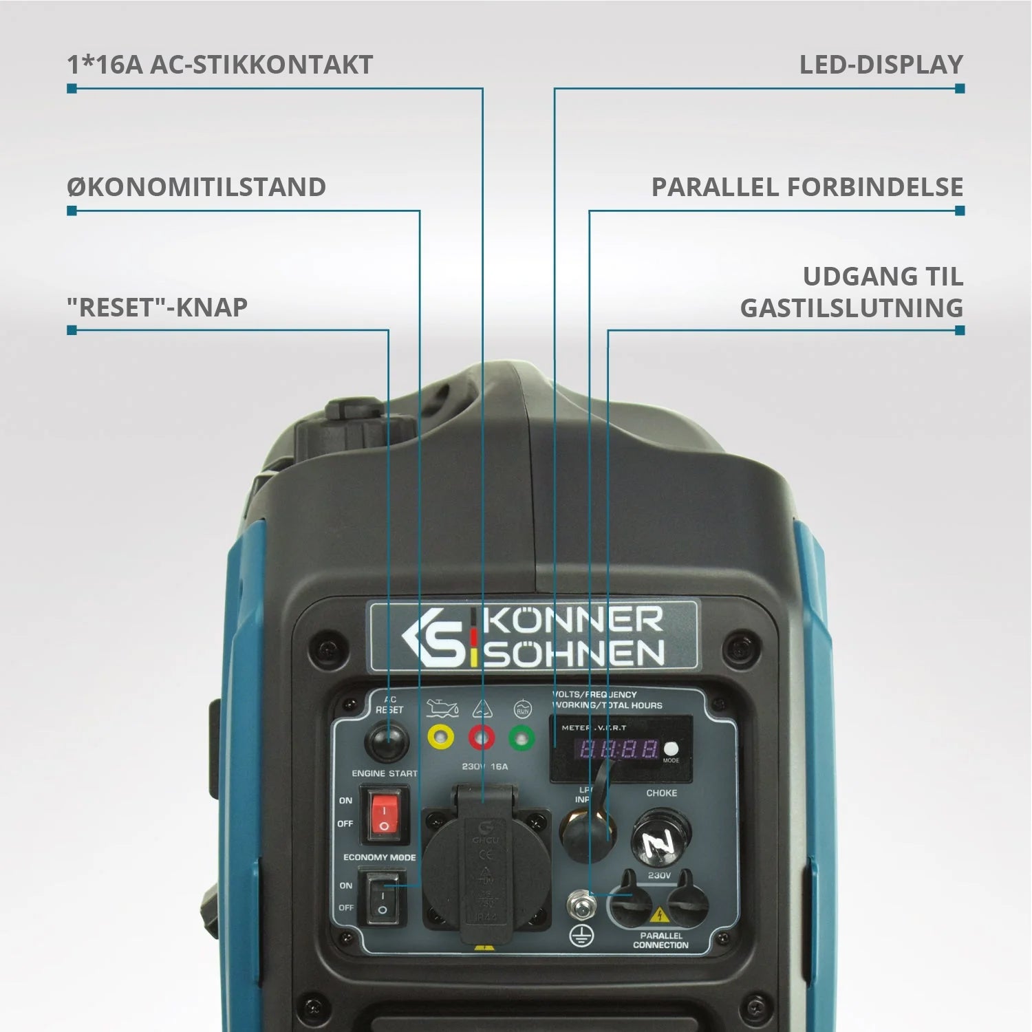 LPG/benzin inverter generator KS 2000iG S