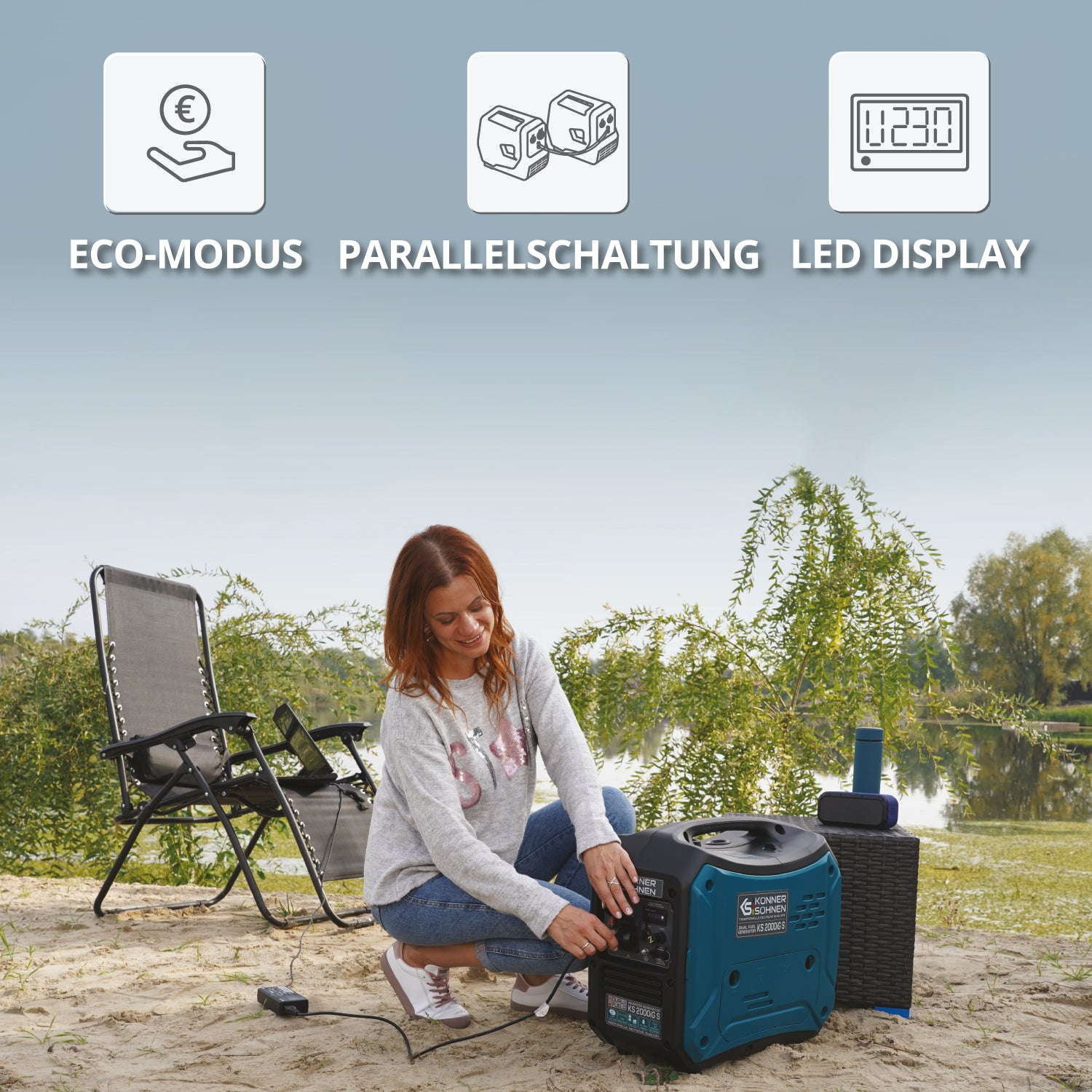 LPG/Benzin-Inverter-Generator KS 2000iG S