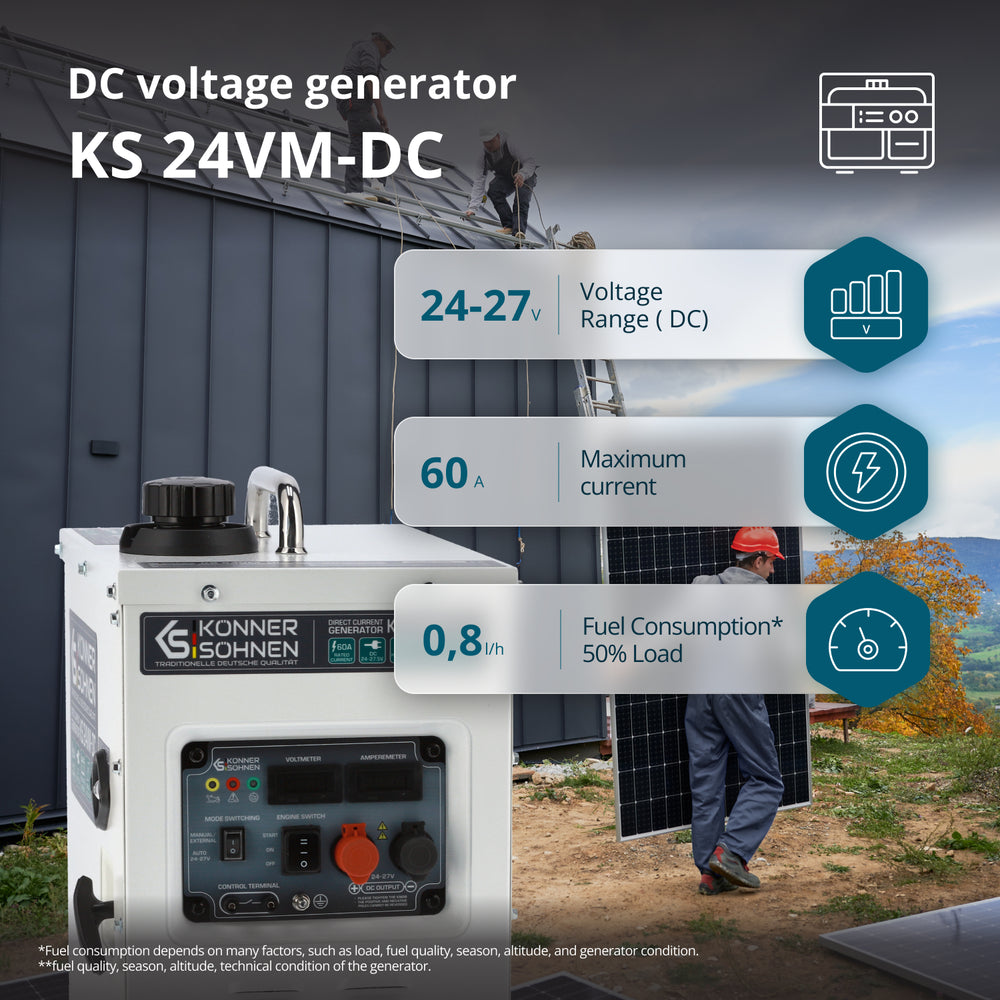 KS 24VM-DC Генератор с Постоянно Напрежение