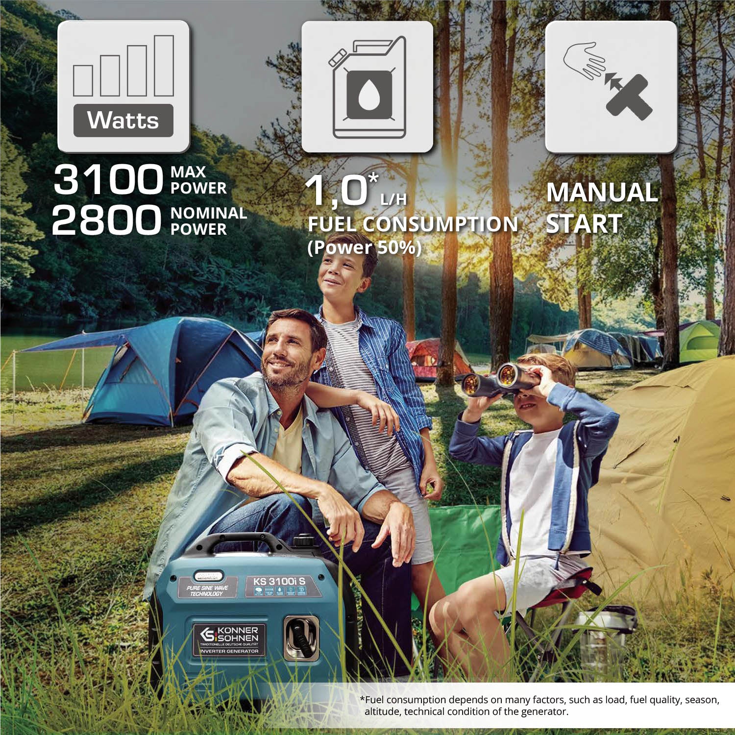 Invertorový generátor KS 3100i S
