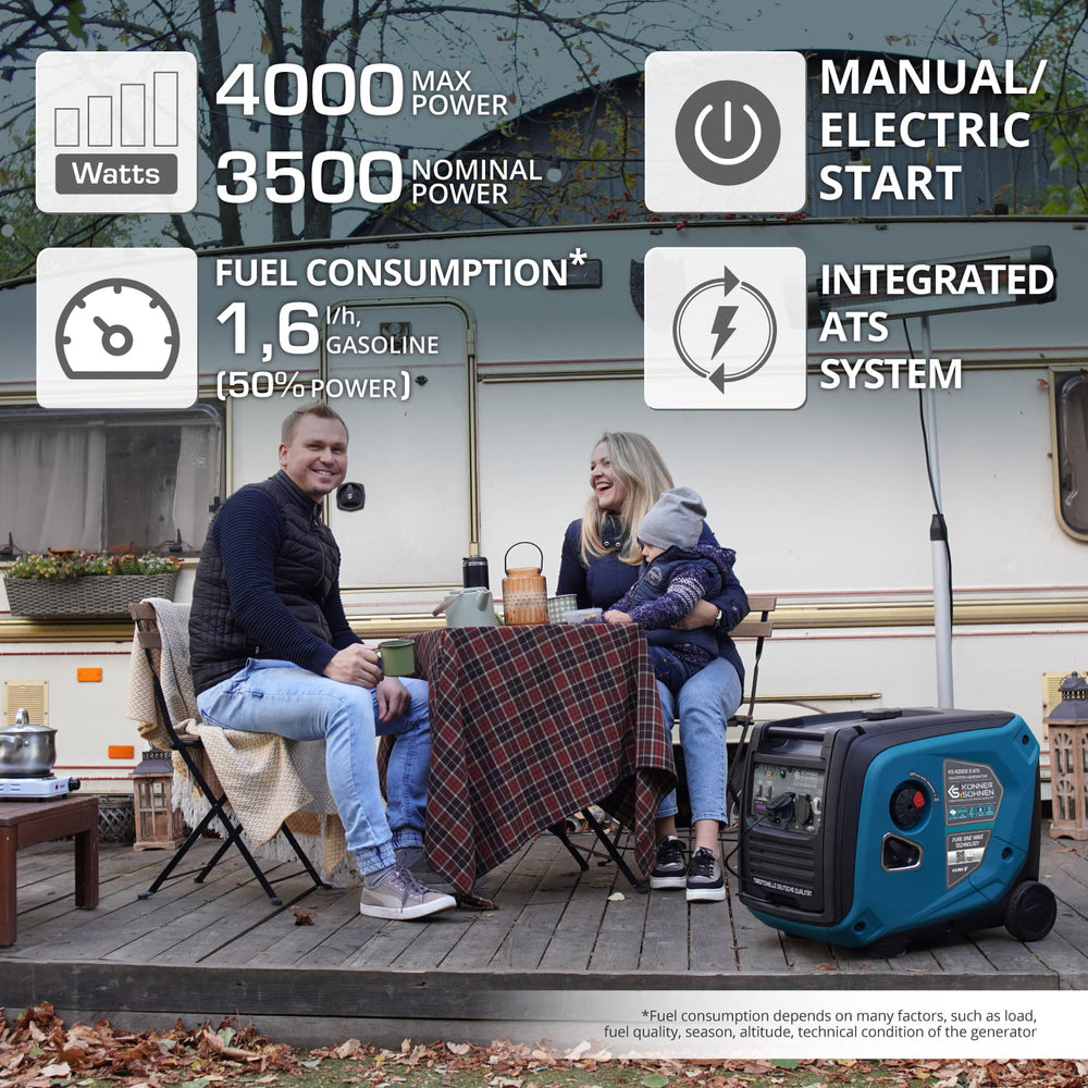 Inverterigeneraattori KS 4000iE S ATS