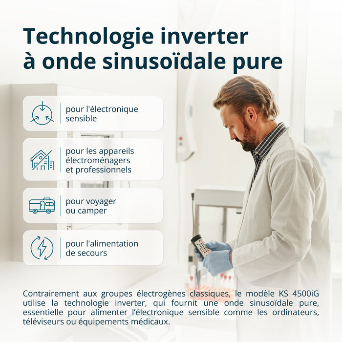 Groupe électrogène Inverter Bi-Carburant KS 4500iG