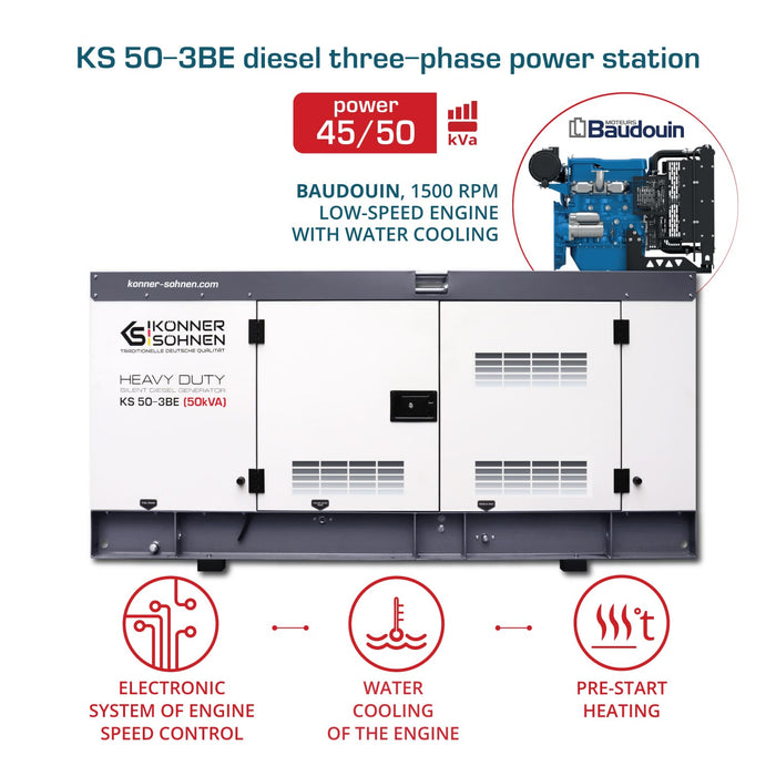 Stazione di Alimentazione Trifase Diesel KS 50-3BE