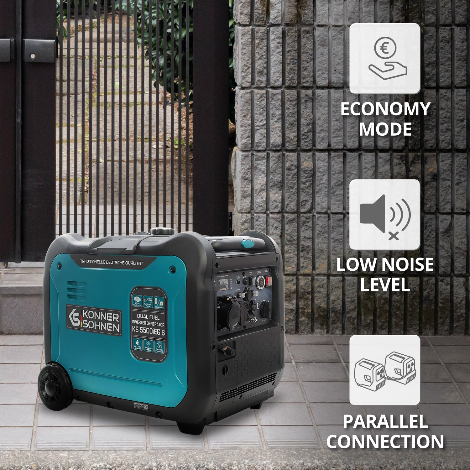 Invertorový generátor LPG/benzín KS 5500iEG S
